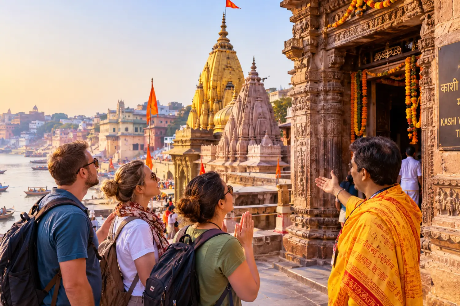 Foreign Tourists Visit Varanasi